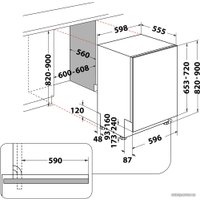 Встраиваемая посудомоечная машина Hotpoint-Ariston HIC 3B19N