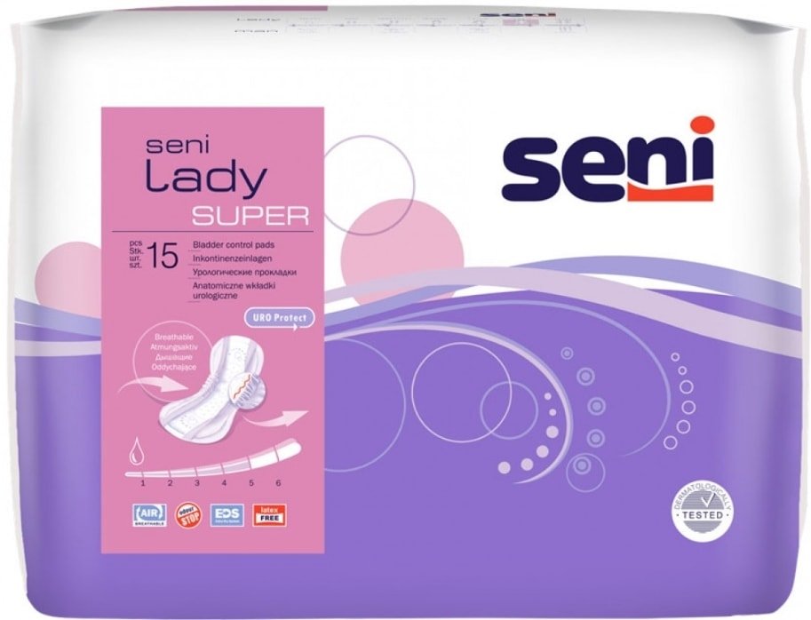 

Урологические прокладки Seni Lady Super (15 шт)
