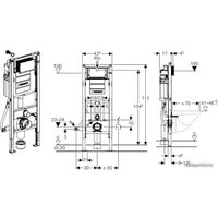 Инсталляция для унитаза Geberit Duofix UP 320 111.350.00.5