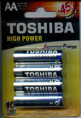 Батарейка Toshiba Alkaline LR6 4BP