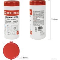 Салфетки для очистки маркерных досок BRAUBERG 513029 (100шт) в Могилеве