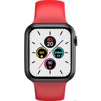 Умные часы Globex Urban Pro V65s (черный/красный)