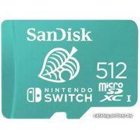 Карта памяти SanDisk Nintendo Switch Licensed Card Animal Crossing Edition microSDXC 512GB SDSQXAO-512G-GN3ZN