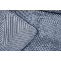 Набор текстиля для спальни Sofi De MarkO Патрисия 240x260 Пок-П-240x260сг1 (серо-голубой 1)