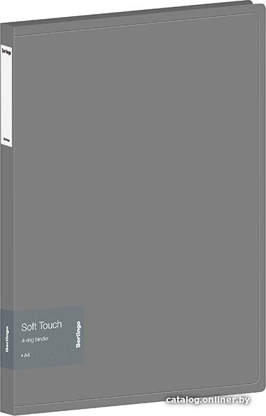Папка для бумаг Berlingo Soft Touch RB4_4D985 (серый)