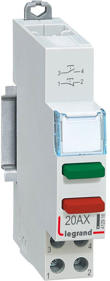 

Выключатель автоматический Legrand CX3 20А НО+НЗ 1М 412916