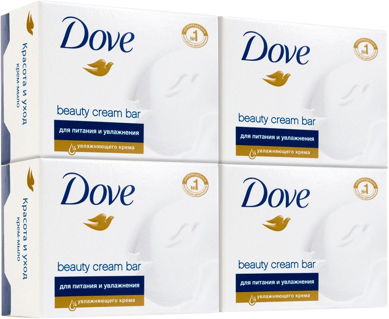 

Dove Крем-мыло Красота и уход (4x90 г)