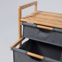 Корзина AksHome Lavender (бамбук/серый)