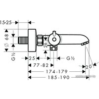 Смеситель Hansgrohe Ecostat 13245000