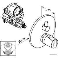 Смеситель Kludi Mx\Objekta 358350538