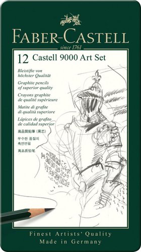 Набор простых карандашей Faber Castell 9000 8B-2H 119065 (12шт)