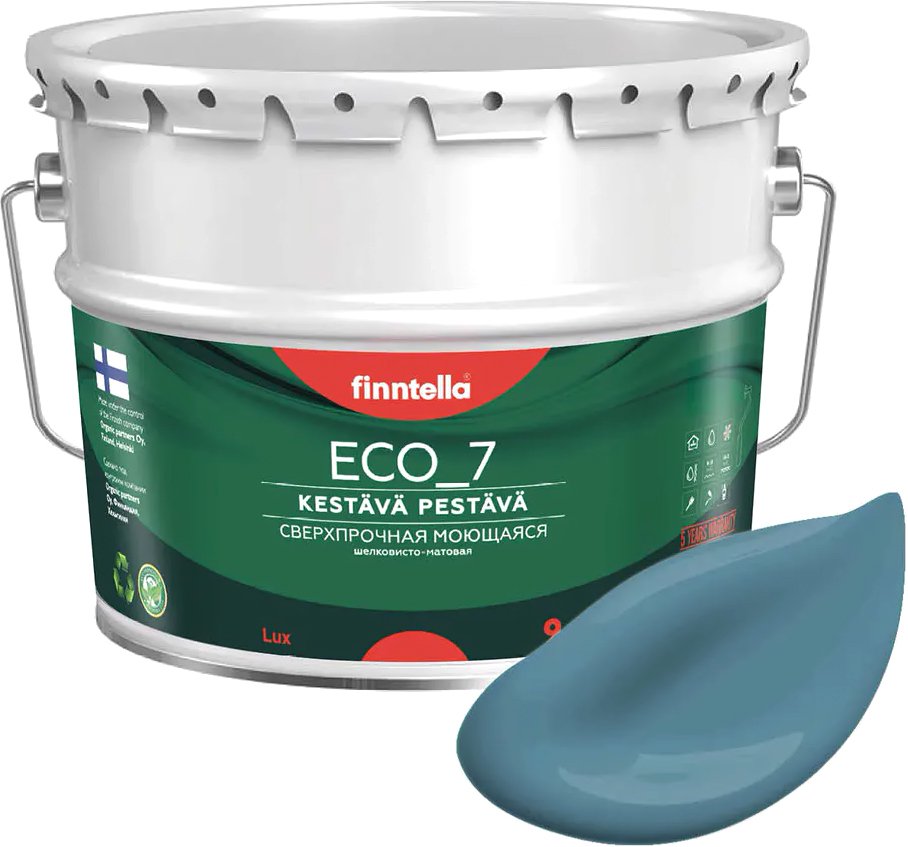 

Краска Finntella Eco 7 Enkeli F-09-2-9-FL012 9 л (пастельно-бирюзовый)