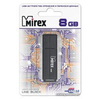 USB Flash Mirex Color Blade Line 8GB (черный) [13600-FMULBK08]