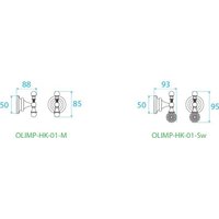 Крючок для ванны Cezares OLIMP-HK-03/24-M (золотистый)
