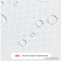 Шторка-занавеска для ванны Home One Waffle 200x200 417258 (белый)