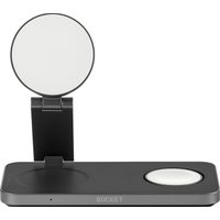 Беспроводное зарядное Rocket Magic 3in1 (черный)