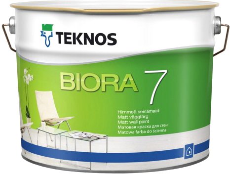 

Краска Teknos Biora 7 9л (база 1)