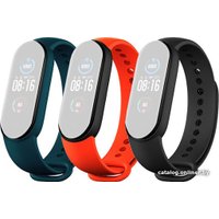 Набор ремешков Xiaomi для Mi Band 5 (черный/оранжевый/темно-зеленый)