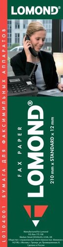 Термобумага Lomond 210 мм x 30 м 55 г/м2 0104001