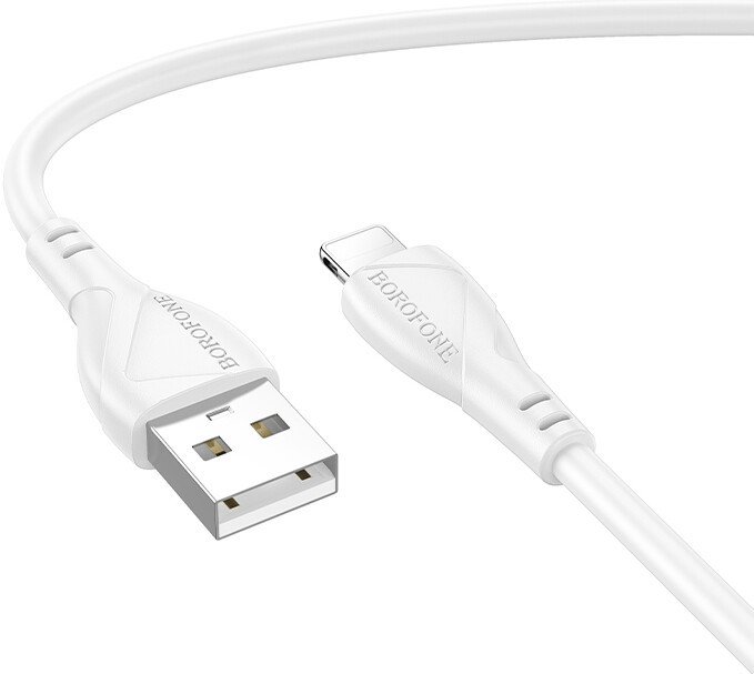 Кабель Borofone BX121 USB Type-С - Lightning (1 м, белый)