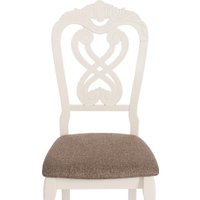 Стул TetChair Andromeda 47x55.5x107 (2шт, дерево гевея/Ivory White/ткань коричневая)