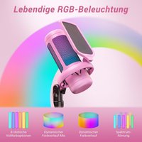 Проводной микрофон Tonor TC310+ (розовый)