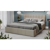 Кровать Трия Эмма с ПМ 160x200 (велюр Confetti Smoke)