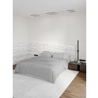 Евро комплект постельного белья Loon Adelina (евро, наволочка 50x70, светло-серый)