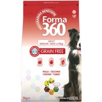 Сухой корм для собак Pet360 Forma 360 Grain Free Adult Medium Maxi курица/индейка 3 кг