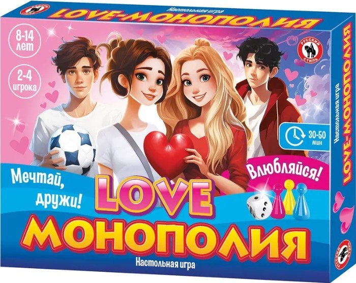 

Настольная игра Русский стиль Love Монополия 03367