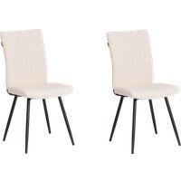 Стул TetChair Monte Carlo Trend (велюр, молочный/черный, 2 шт)