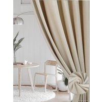 Штора Soft Lines Бархат 9138-E4 3x2.7 м (молочный, 2 шт)