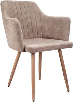 

Стул с подлокотниками AksHome Brit (бежевая ткань 1701-03/дуб)