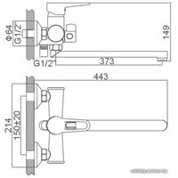 Смеситель Loffrey LF82212 (хром)