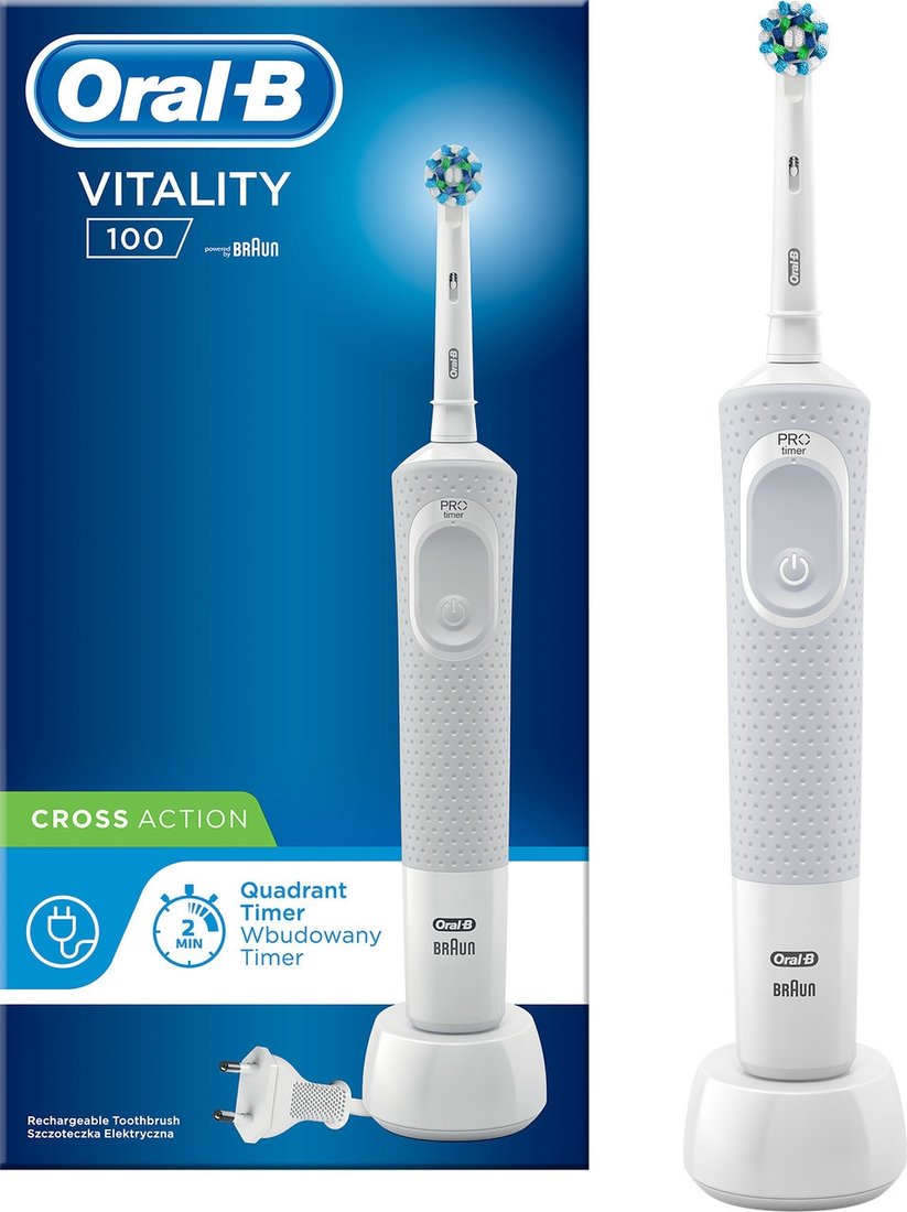 

Электрическая зубная щетка Oral-B Vitality 100 Cross Action D100.413.1 (белый)