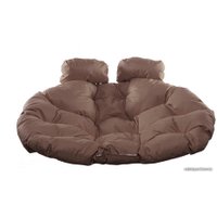 Подвесное кресло M-Group Для двоих 11450405 (черный ротанг/коричневая подушка)