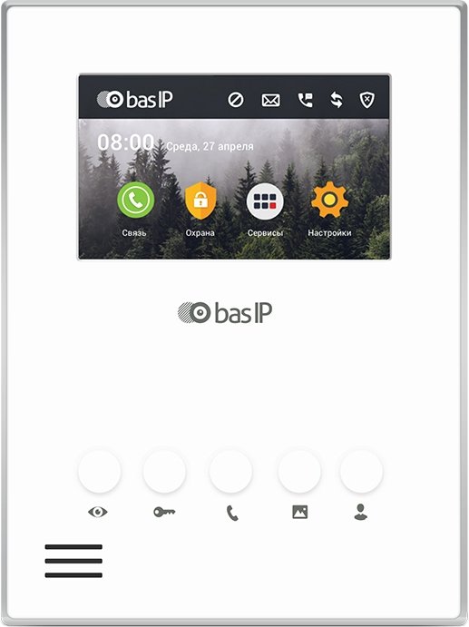 

Монитор BAS-IP AU-04LA (белый)