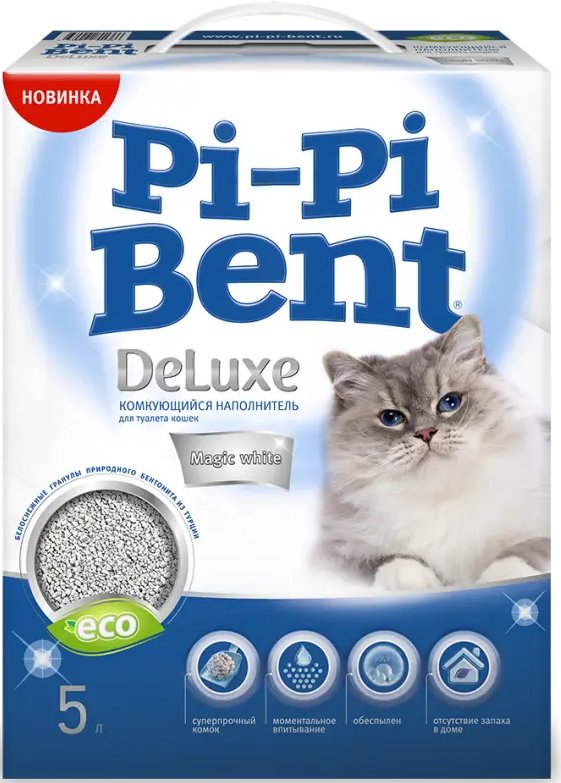 

Наполнитель для туалета Pi-Pi Bent DeLuxe Magic White 5 л