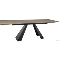 Кухонный стол Signal Salvadore ceramic SALVADOREJBRC160 (светло-коричневый/черный матовый)