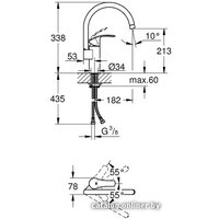 Смеситель Grohe Eurosmart New 33202DC2 (суперсталь)