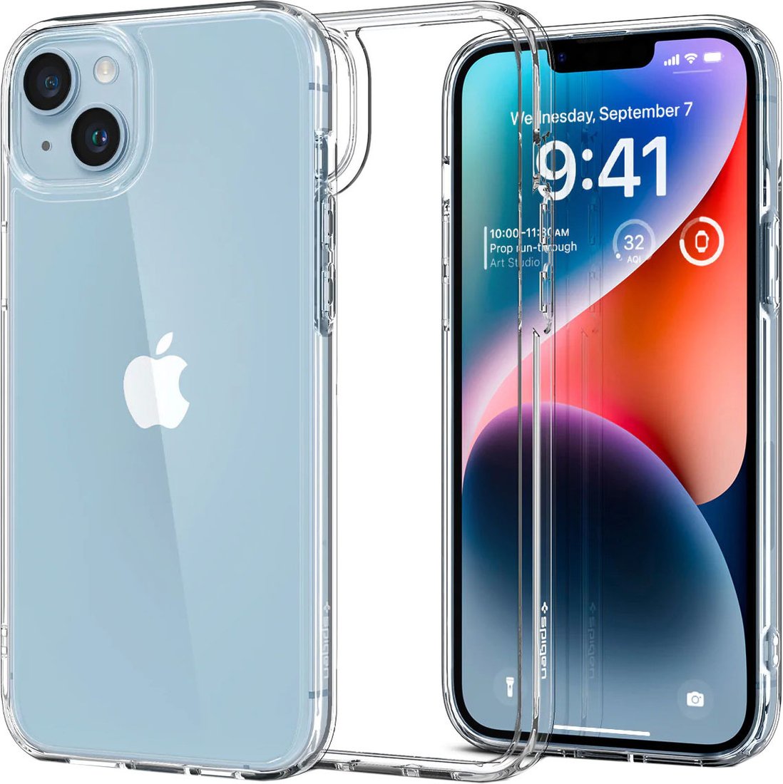 

Чехол для телефона Spigen Ultra Hybrid iPhone 14 ACS05040 (crystal clear)