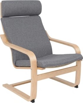 Интерьерное кресло AksHome Relax (ткань, серый QS-9)