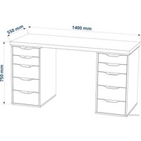 Стол Mebelain Ingar 2/55 (белый) в Могилеве