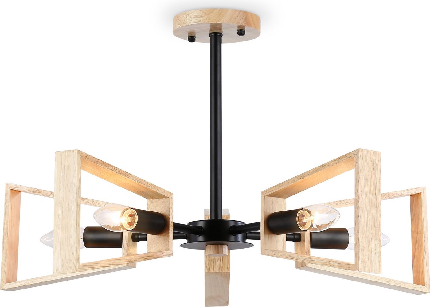 

Люстра средней высоты Ambrella light Traditional TR80495/5 BK/LW