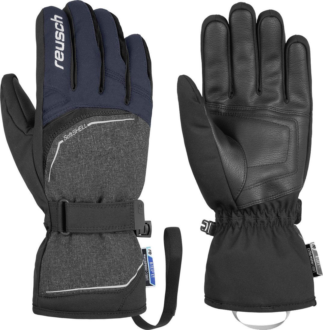 

Горнолыжные перчатки Reusch Primus R-Tex XT 4801224-7681 (р. 11, black melange/dress blue)