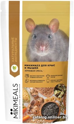 Корм для грызунов Mikimeals для крыс и мышей 800 г
