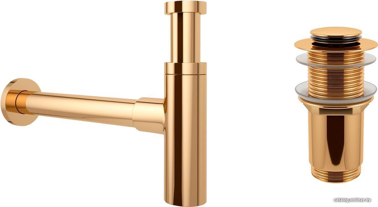Сифон Wellsee Drainage System 182121002 (сифон, донный клапан, золото)