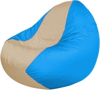 Кресло-мешок Flagman Classic K2.1-251 (голубой/светло-бежевый)