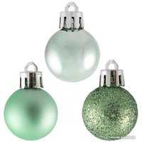 Елочная игрушка Волшебная страна Бирюза 007660 (24 шт, зеленый)