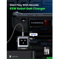 Сетевое зарядное Ugreen Nexode RG 65W CD361 (черный/серый)